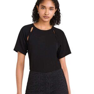 Merlette Solace Top Black Organic Cotton Small